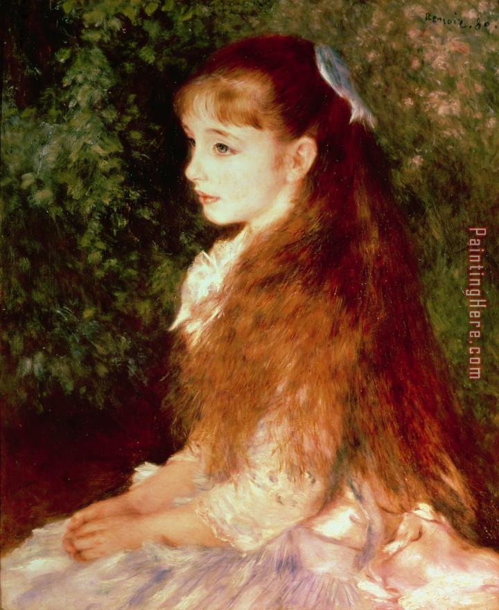 Pierre Auguste Renoir Portrait of Mademoiselle Irene Cahen d'Anvers